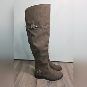 AMERICAN RAG Adarra Over The Knee Boots In Taupe Size 5 - New Without Box